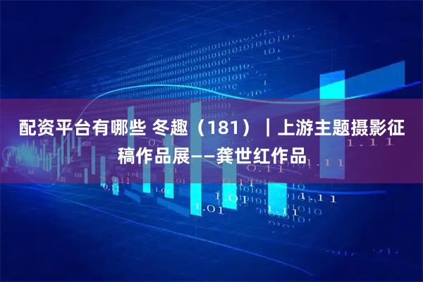 配资平台有哪些 冬趣（181）｜上游主题摄影征稿作品展——龚世红作品