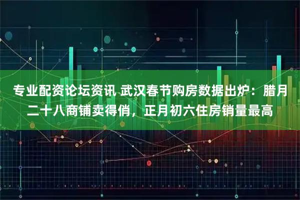专业配资论坛资讯 武汉春节购房数据出炉：腊月二十八商铺卖得俏，正月初六住房销量最高